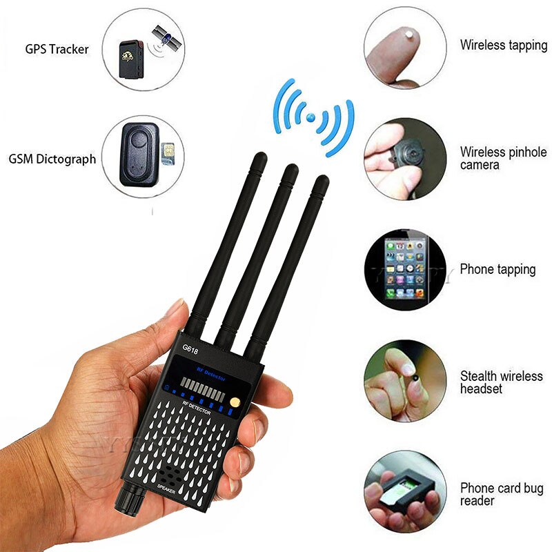 GSM GPS 신호 무선 감지기 전문 RF 마이크로 웨이브 센서, 안티 솔직한 캠 파인더 추적기 보안 경보 감지 장치
